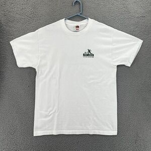 Vintage Y2k Fruit Of The Loom T Shirt TNT 2002 Midtown Tennis Club Men Large